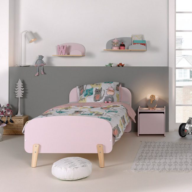 Old-Pink-Kiddy-Childrens-Bed