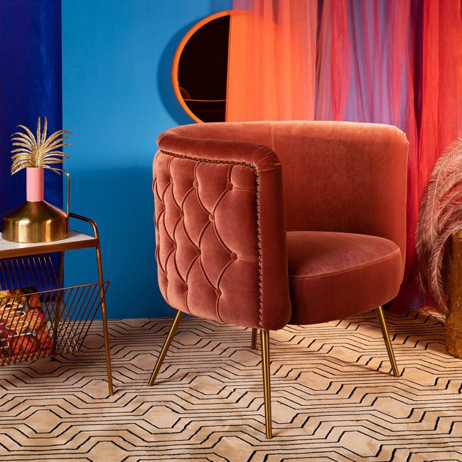 Pink-Velvet-Such-a-Stud-Lounge-Chair