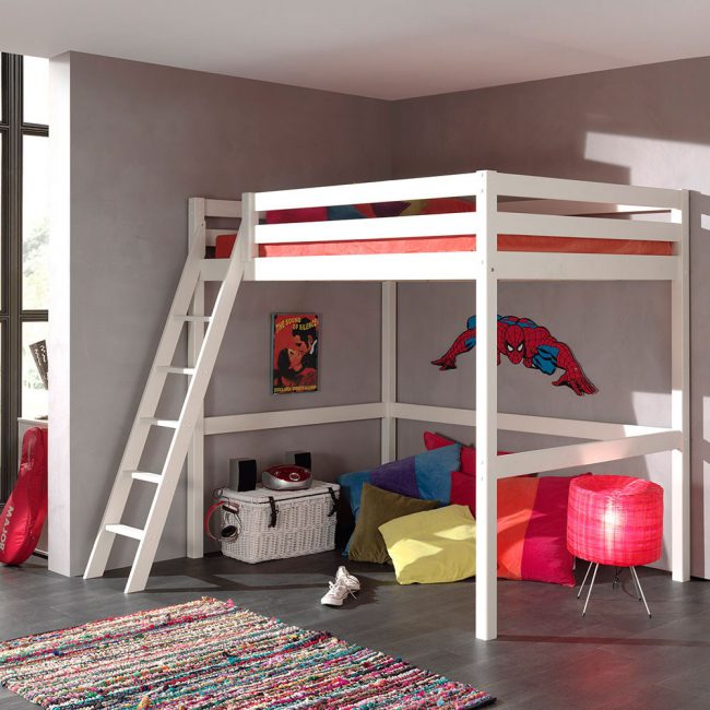 Pino-Double-High-Sleeper-Bed-in-White