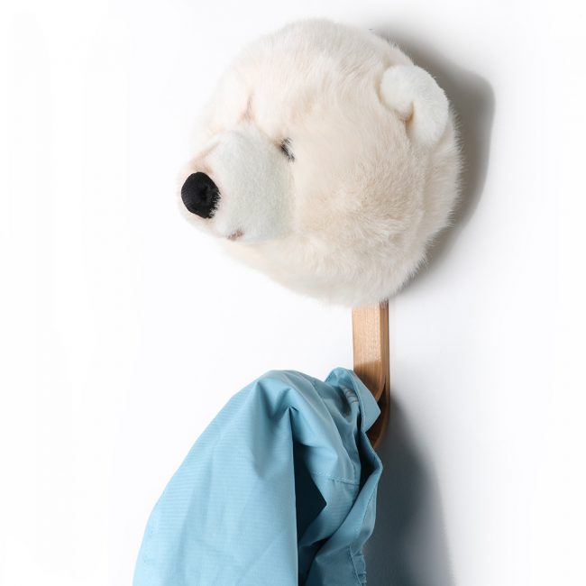 Polar-Bear-Wild-and-Soft-Head-with-Wall-Hook
