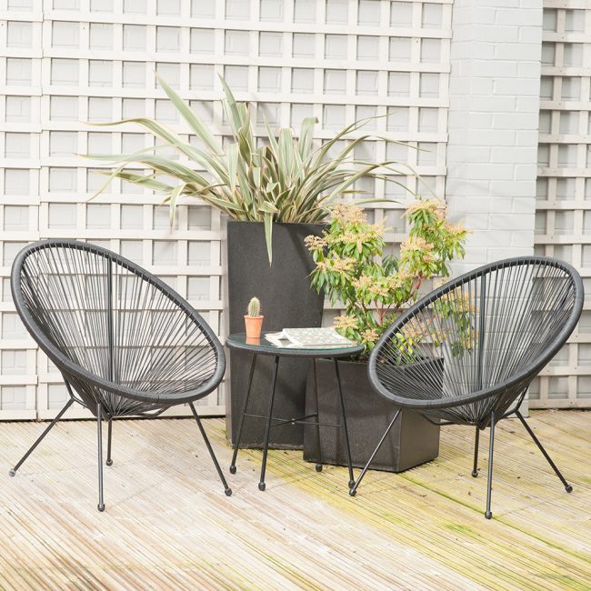 Rio-3-Piece-Black-PU-Outdoor-Garden-Bistro-Set-from-Pacific-Lifestyle