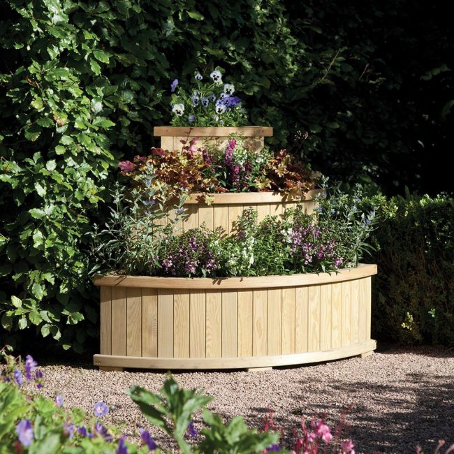 Rowlinson-Marberry-Cascade-Planter-in-Natural-Timber
