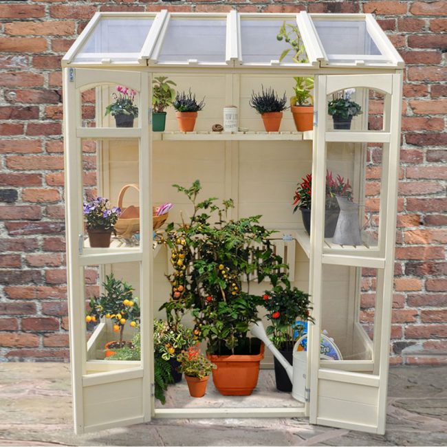 Small-Greenhouse-with-Shatterproof-Glazing