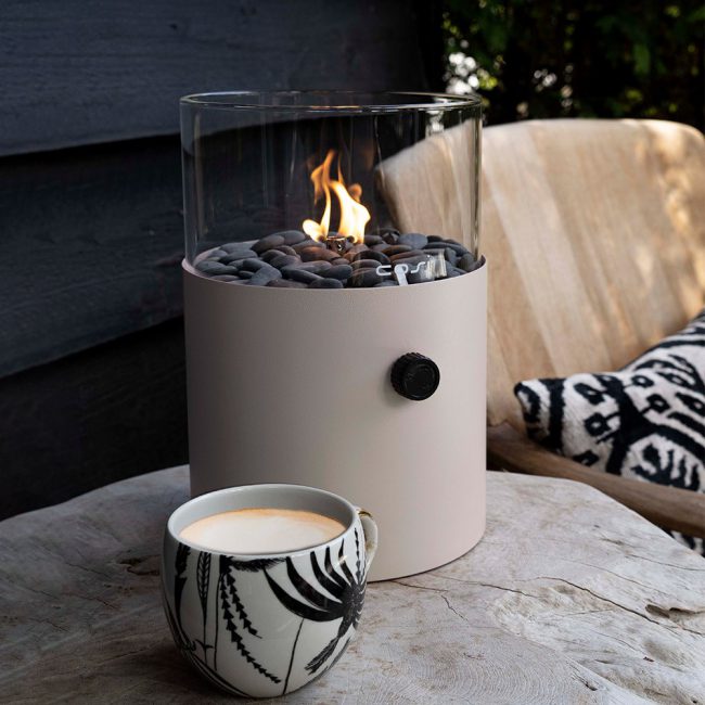 Taupe-Contemporary-Fire-Lantern-Portable