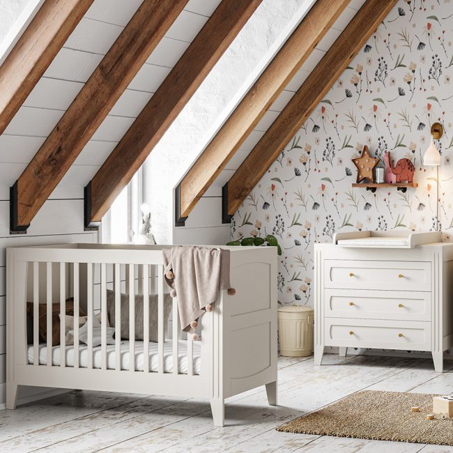 Vox-Milenne-2-Piece-Nursery-Set-in-White