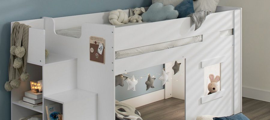 White-Marlowe-Cabin-Bed-With-Shelving-Steps