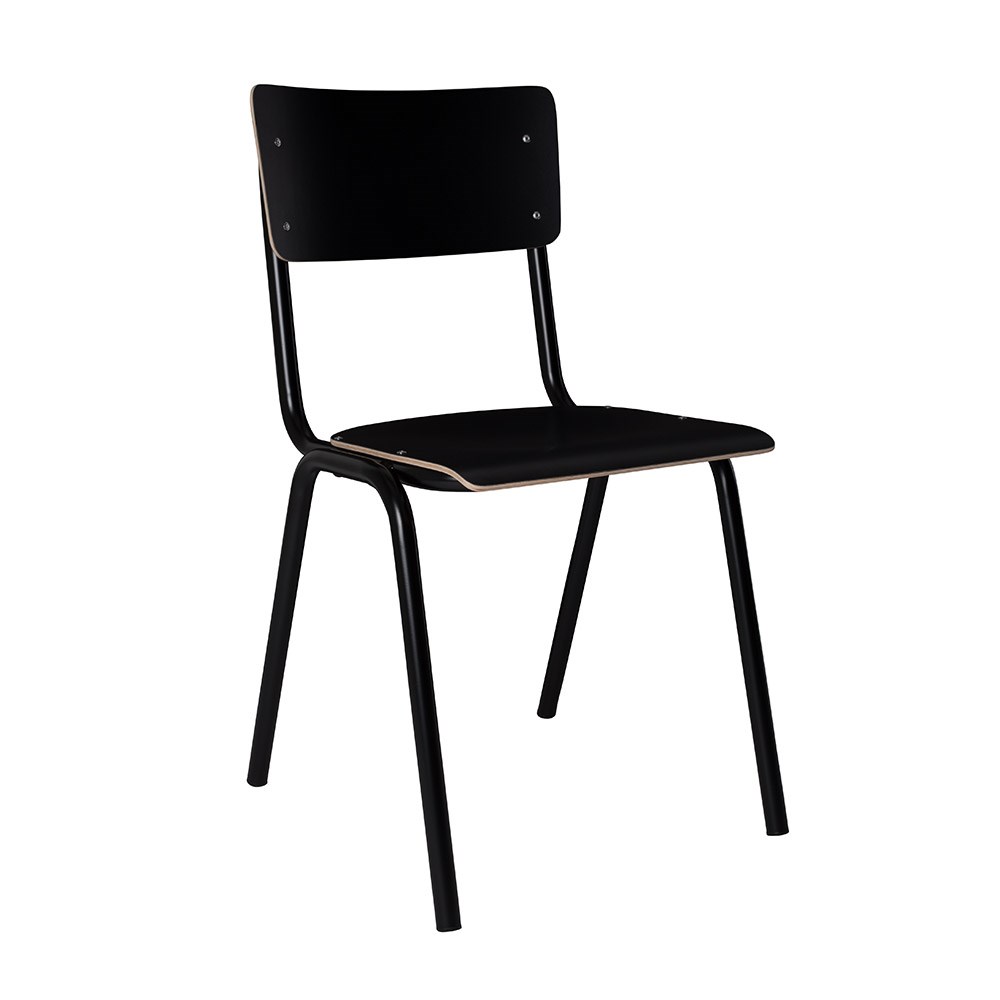 zuiver back to school chair in black