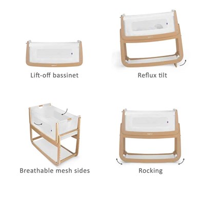 snuzpod 3 bedside crib