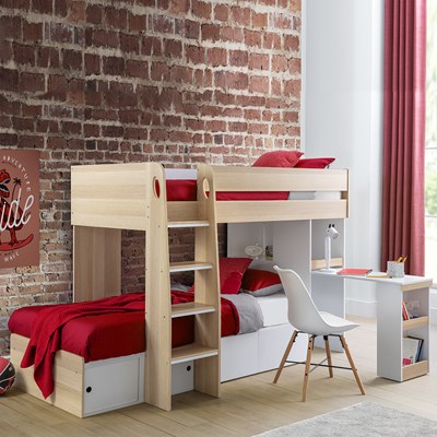 cheap bunk beds with desk