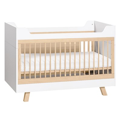 oak effect cot bed