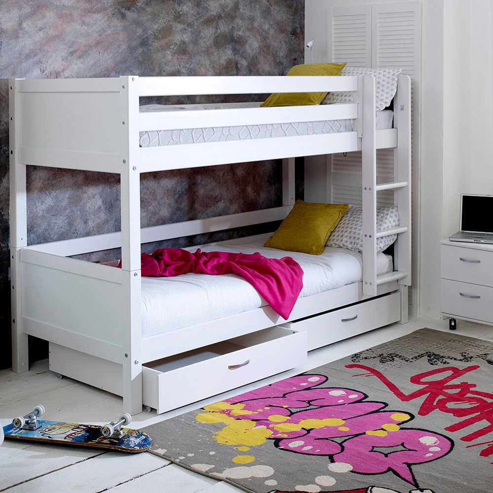 Flexa Nordic Kids Bunk Bed 2 In White Kids Avenue Cuckooland