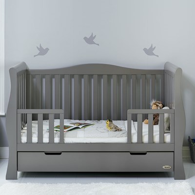 grey baby cot