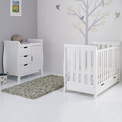 obaby stamford mini sleigh cot bed