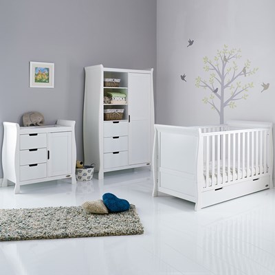 Obaby Stamford Sleigh Cot Bed 3 Piece 