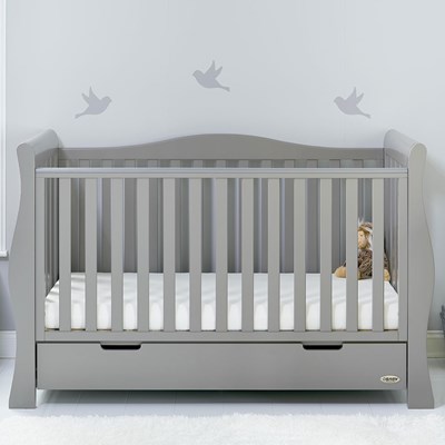 obaby stamford luxe sleigh cot bed
