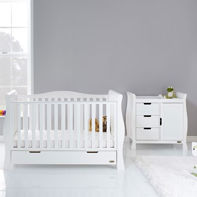 obaby stamford sleigh cot bed