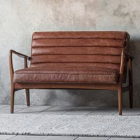 Safir 2 Seater Leather Sofa  