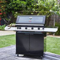 Product photograph of Beefeater 1200e 4 Burner Cabinet Trolley Bbq - Black from Cuckooland