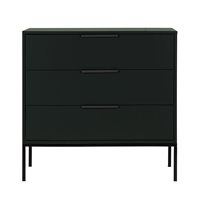 Product photograph of Woood Adam Chest Of Drawers - Black from Cuckooland