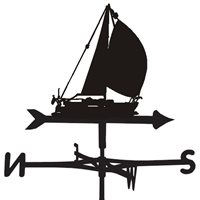 Amber Sailing Yacht Weathervane 