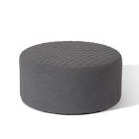 Product photograph of Maze Rattan Ambition Outdoor Quilted Footstool - Lead Chine from Cuckooland