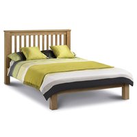 Product photograph of Julian Bowen Amsterdam Bed Frame In Oak - King from Cuckooland