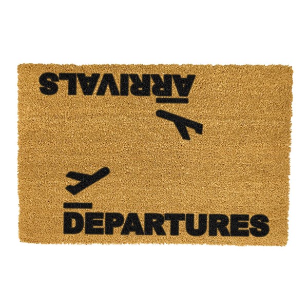 Artsy Doormats Arrivals And Departures Door Mat - Artsy Doormats ...