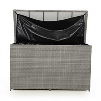 Product photograph of Maze Rattan Ascot Cushions Storage Box from Cuckooland