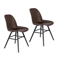 Zuiver Pair of Recycled Coffee Albert Kuip Chairs