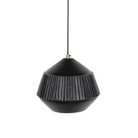 Product photograph of Aysa Wide Pendant Light - Black from Cuckooland