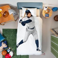 Snurk Single Baseball Player Duvet Bedding Set