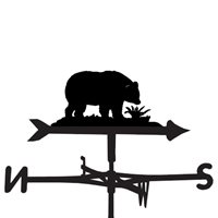 Product photograph of Weathervane In Wild Bear Design - Medium Cottage from Cuckooland