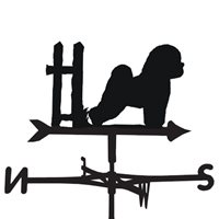 Product photograph of Weathervane In Bichon Frise Dog Design - Medium Cottage from Cuckooland