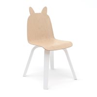 Product photograph of Oeuf Set Of 2 Rabbit Play Chairs In White Birch from Cuckooland
