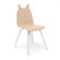 Oeuf Set of 2 Rabbit Play Chairs in White & Birch