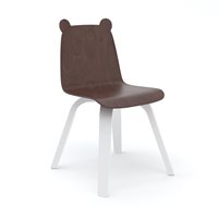 Product photograph of Oeuf Set Of 2 Bear Play Chairs In White Walnut from Cuckooland
