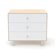 Oeuf Classic 3 Drawer Dresser in White & Birch