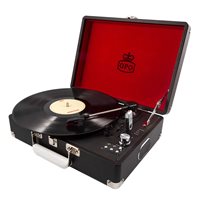 Product photograph of Gpo Attache Record Player Turntable Suitcase In Black from Cuckooland