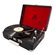 GPO Attache Record Player Turntable Suitcase in Black