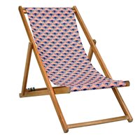 Product photograph of Bless Deck Chair In Coral Pattern from Cuckooland