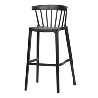 Product photograph of Woood Pair Of Bliss Outdoor Bar Stools - Black from Cuckooland