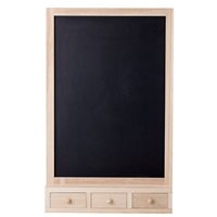 Product photograph of Bloomingville Higma Blackboard With Drawers from Cuckooland
