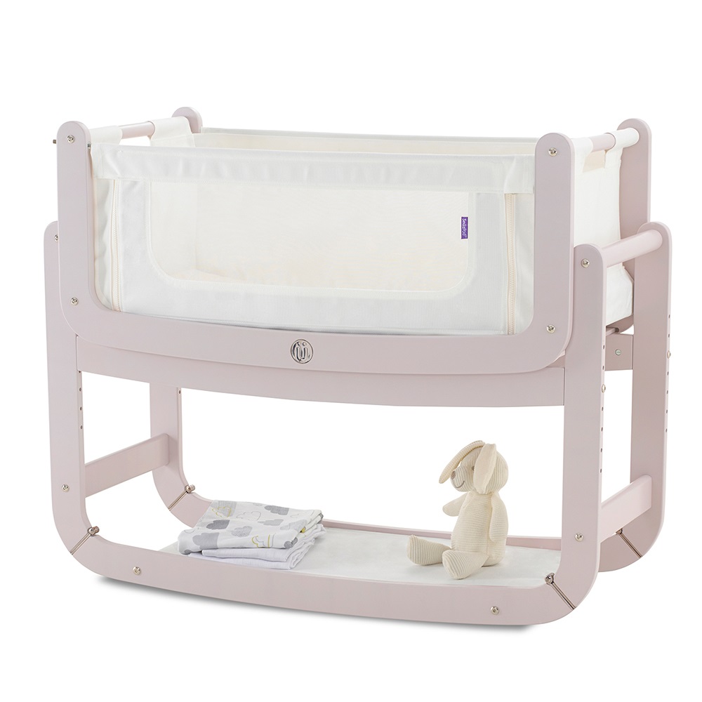  SNUZPOD 2: 3-in-1 BEDSIDE CRIB with Mattress in Blush