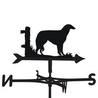 Product photograph of Weathervane In Borzoi Dog Design - Medium Cottage from Cuckooland