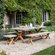 Garden Trading Burford Natural Table, Bench & Stool Dining Set for Indoor Or Outdoor Use