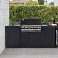 BeefEater Cabinex 4 Burner Outdoor Kitchen with Fridge and Sink