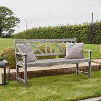 Product photograph of Pacific Lifestyle Cambridge 3 Seater Garden Bench from Cuckooland