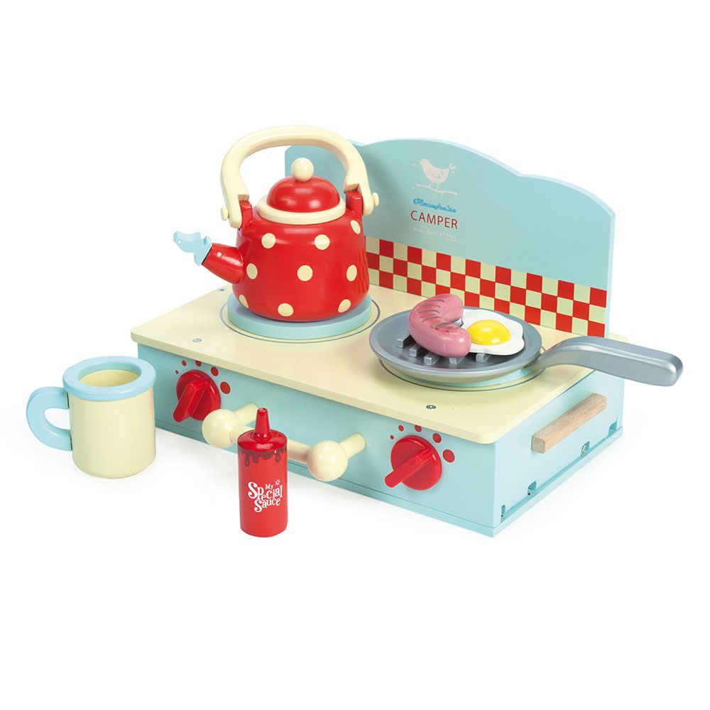 Le Toy Van Honeybake Camper Mini Wooden Stove Set With Accessories Le Toy Van Cuckooland