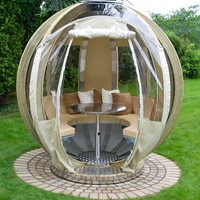 Product photograph of Ornate Garden Rotating Lounger Front Canopy from Cuckooland