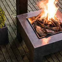 Product photograph of Casa Square Statement Firepit - Grey from Cuckooland